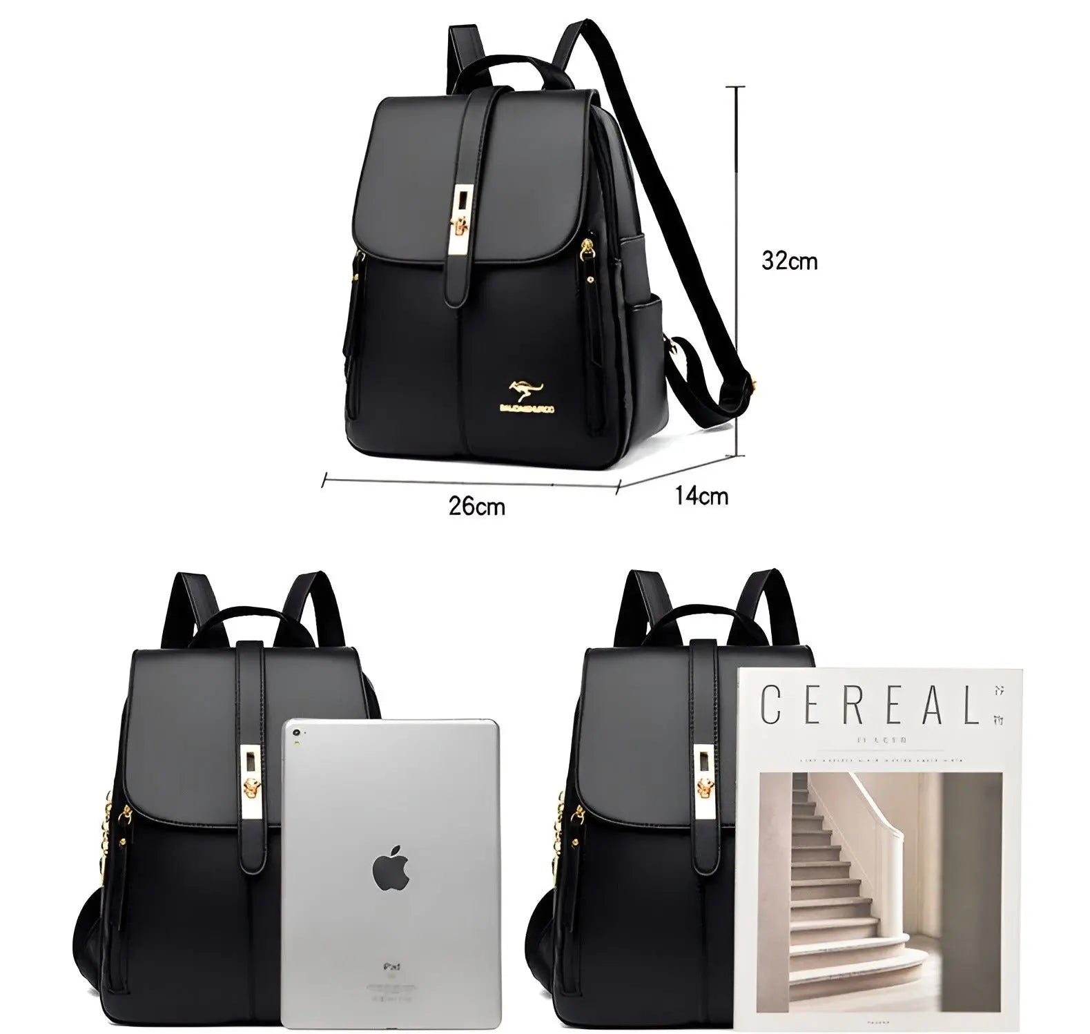 Mochila Alena - Bolso de cuero de lujo y alta calidad para mujeres