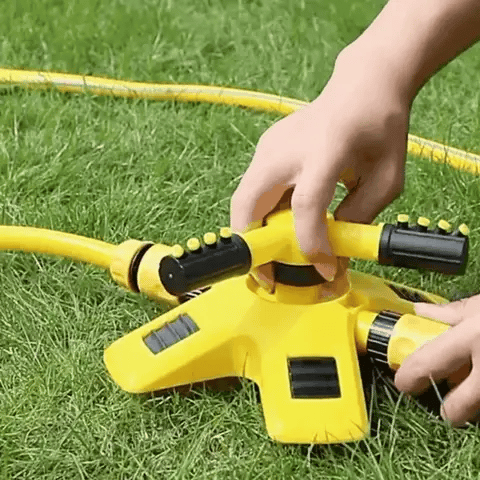 Kalsten | Aspersor de Césped Rotativo de 360° | Boquillas Estables de Múltiples Ángulos para una Cobertura Uniforme en Jardines Amplios