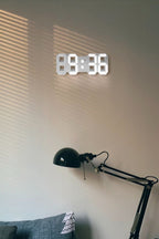 Reloj de Pared LED 3D LumiSync – Reloj Digital Moderno con Iluminación Regulable