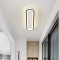 Lámpara de techo LED ovalada regulable con cambio de color – plana y moderna