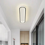 Lámpara de techo LED ovalada regulable con cambio de color – plana y moderna