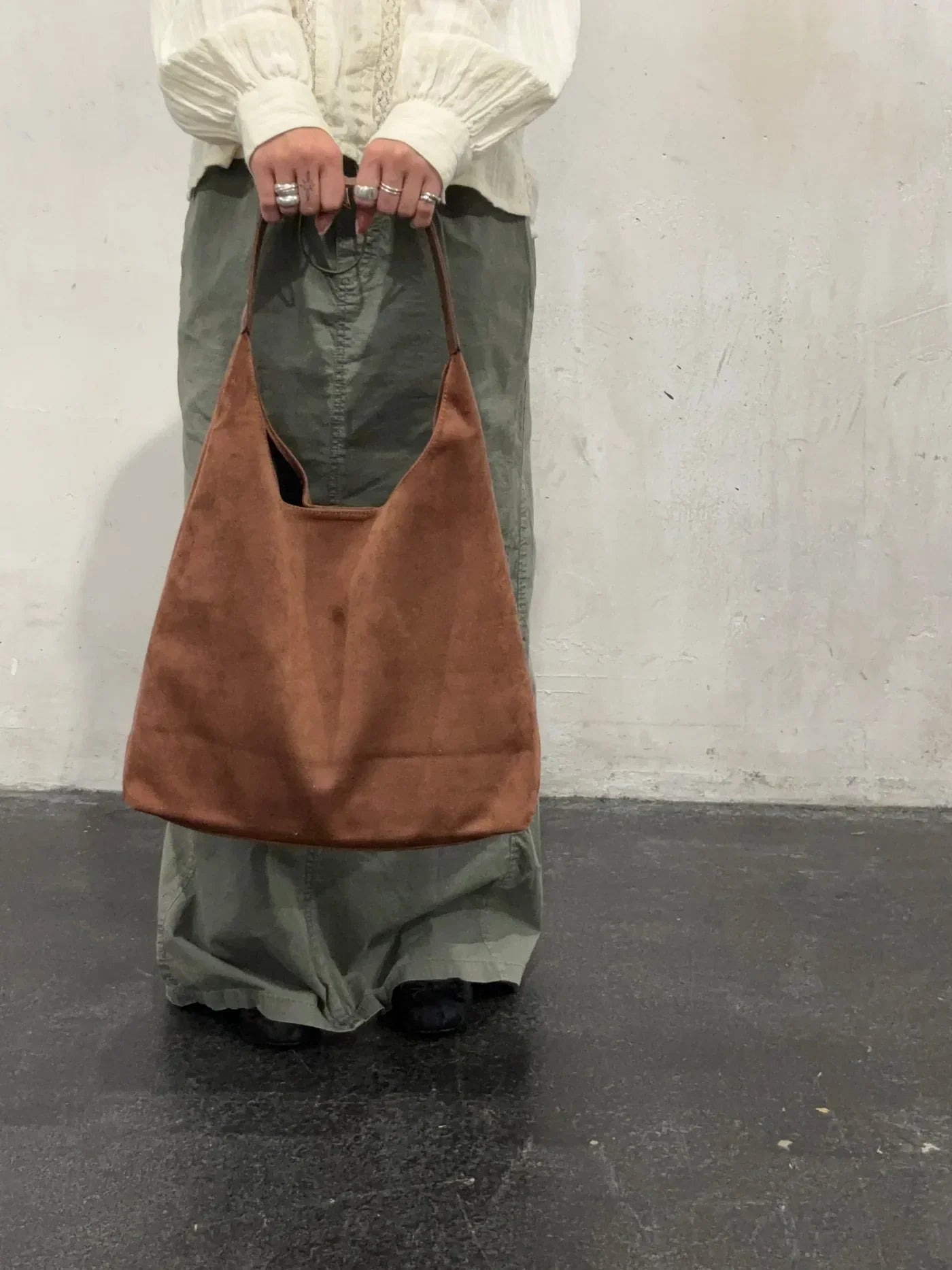 Feya | Bolso de hombro de suave ante