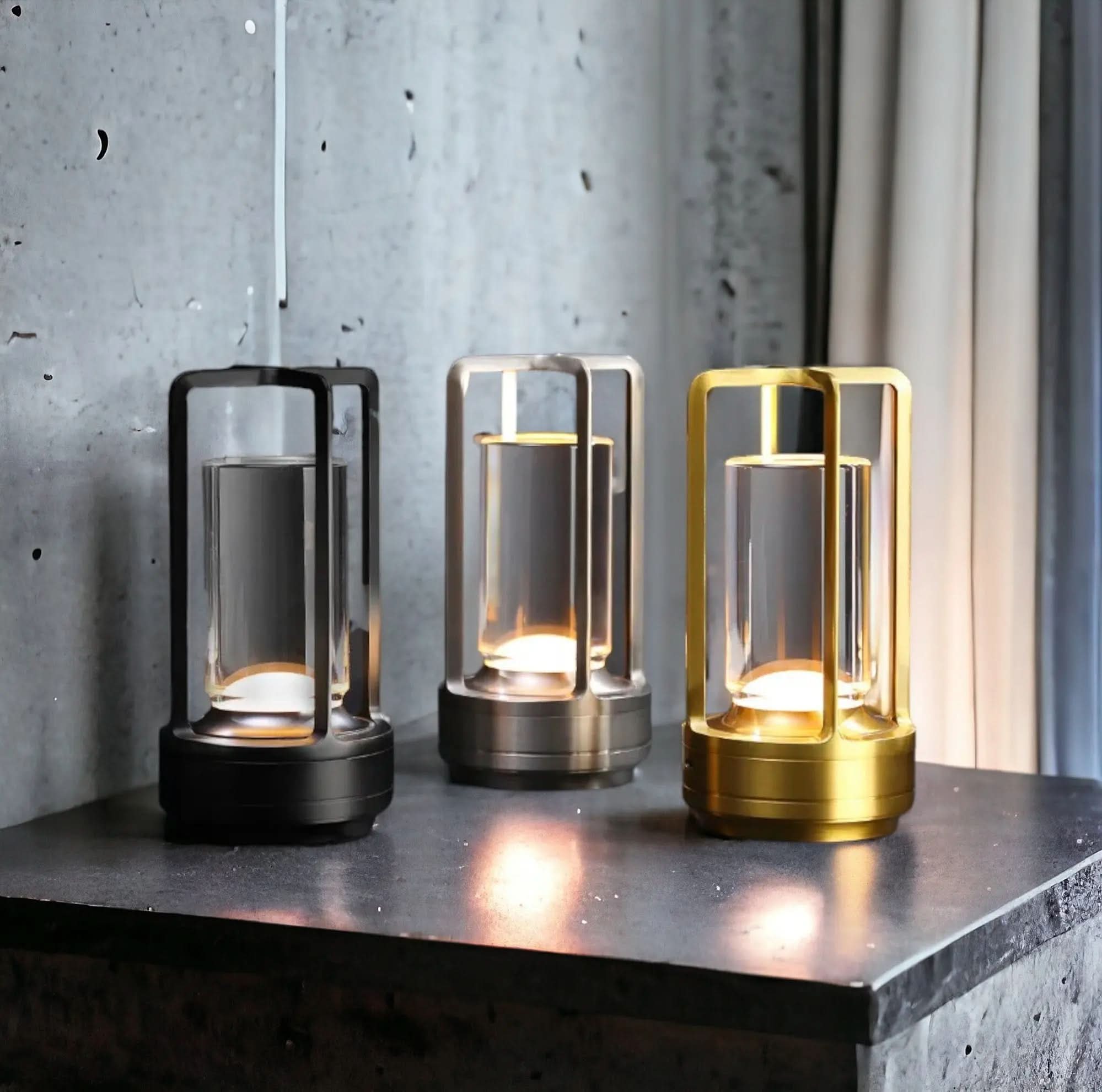 Lámpara de mesa LED escandinava – iluminación elegante y portátil