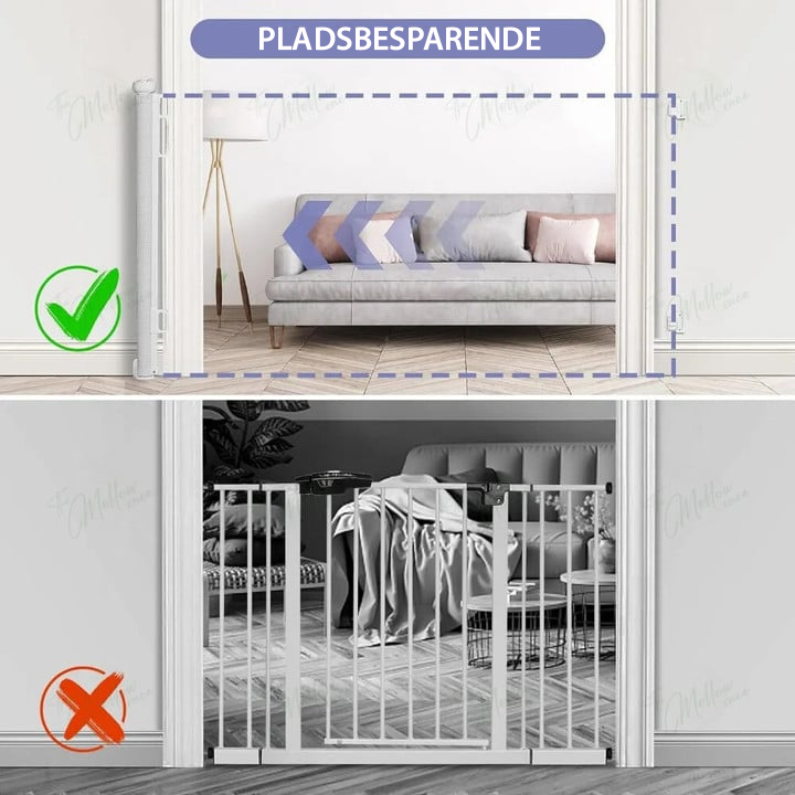 SafeStep Barrera de Seguridad Retráctil – Para bebés, niños y mascotas