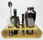 LUXMIX BARSET – Ensemble de cocktails en acier inoxydable de 10 pièces pour des boissons élégantes