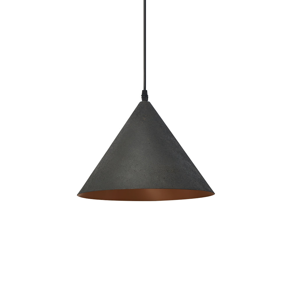Luz colgante cónica de forma tapered de 1 luz industrial