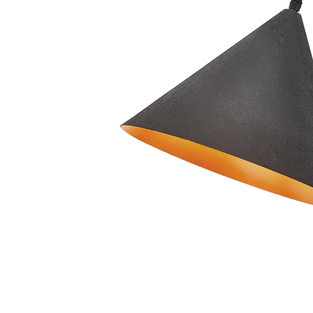 Luz colgante cónica de forma tapered de 1 luz industrial