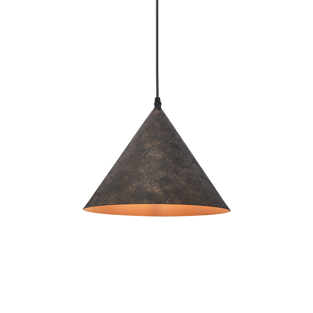 Luz colgante cónica de forma tapered de 1 luz industrial