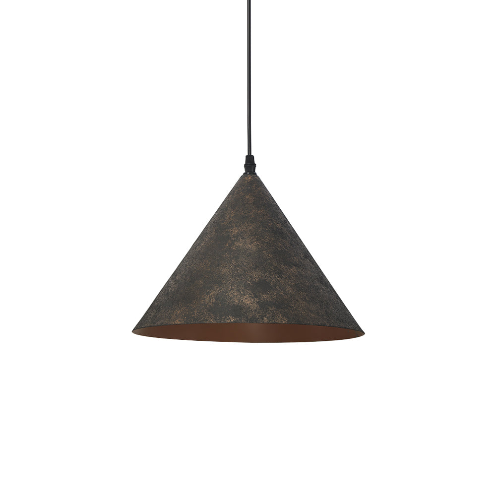 Luz colgante cónica de forma tapered de 1 luz industrial