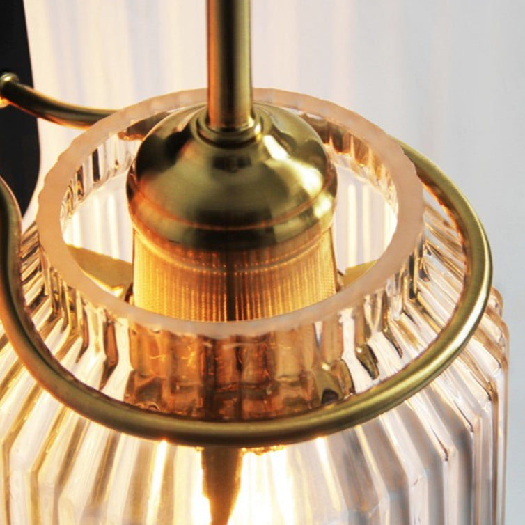 Aplique de Pared de Vidrio Industrial en Forma de Embudo - Iluminación Elegante