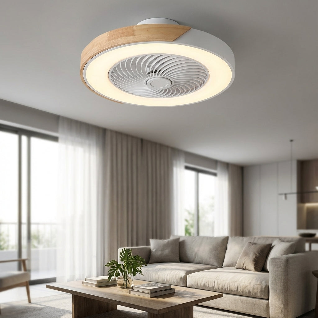Lámpara de LED y Ventilador Combinada