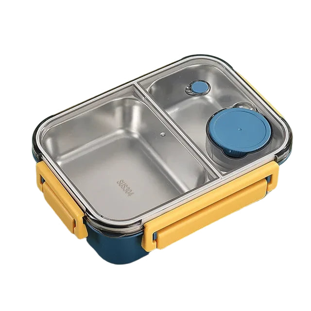 Caja de Almuerzo Aislada de Acero Inoxidable con Diseño Bento