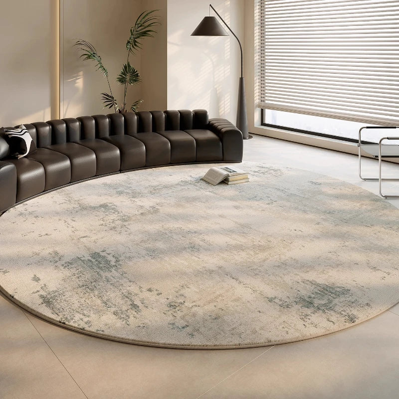 Marcello - Alfombra Redonda de Lujo Estilo Italiano para Sala de Estar