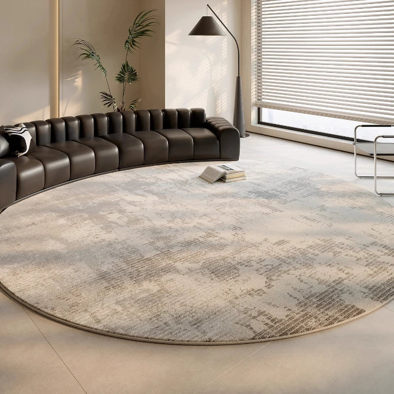 Marcello - Alfombra Redonda de Lujo Estilo Italiano para Sala de Estar