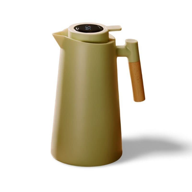 Termo Aislado de Acero Inoxidable con Termómetro – Elegante y Funcional 1L