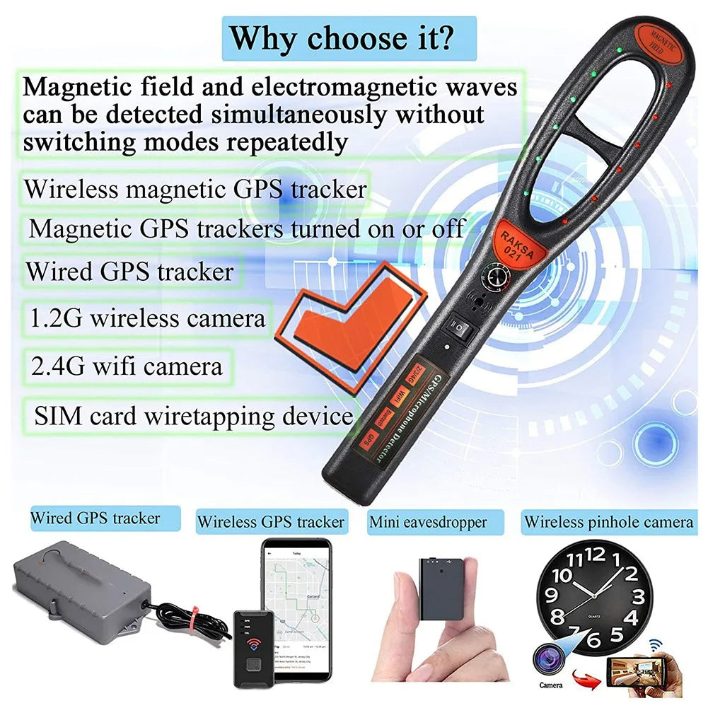 Detector de rastreador GPS - la última tecnología con tubo de detección gratuito