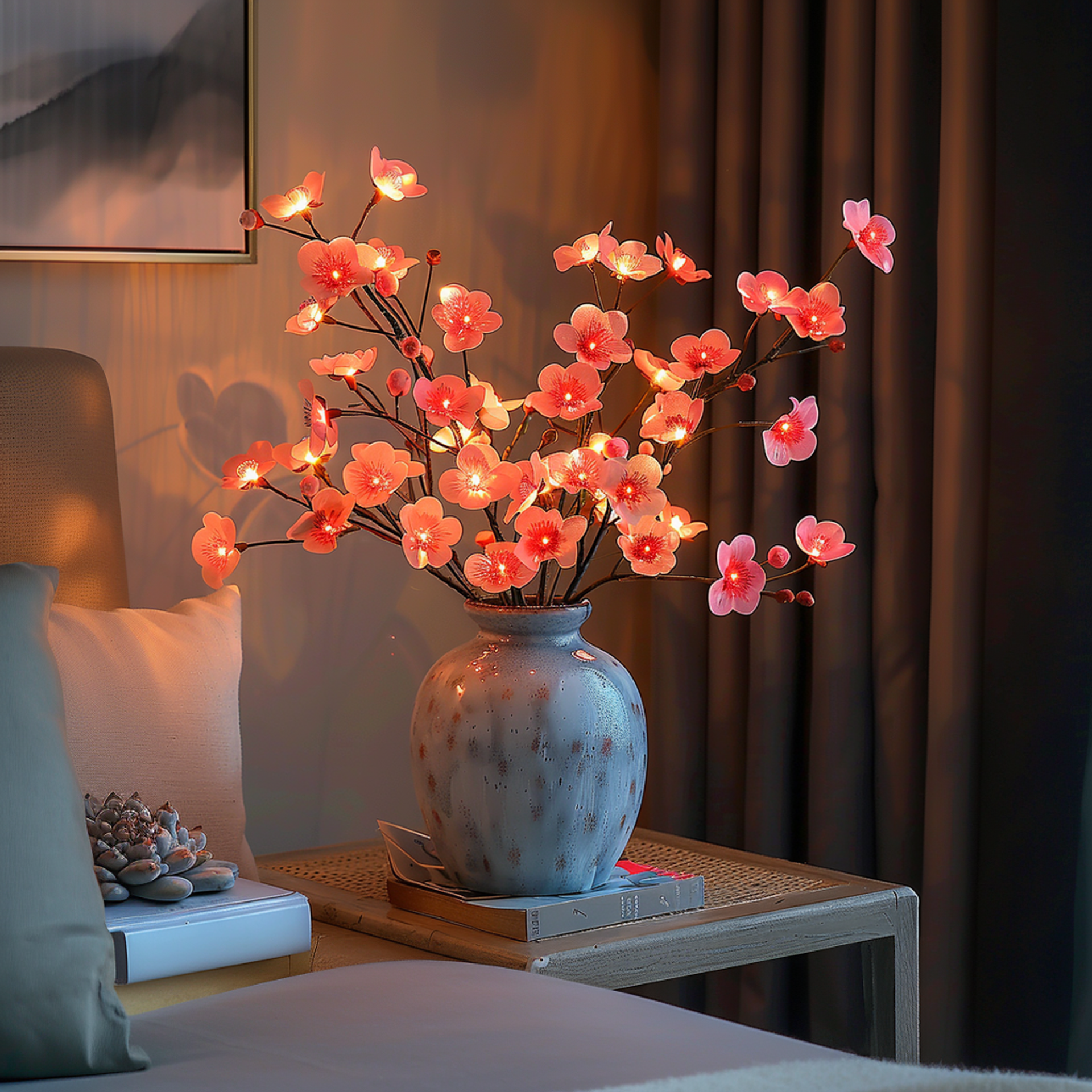 Rama de olivo con luces LED | Luz natural y ambiental