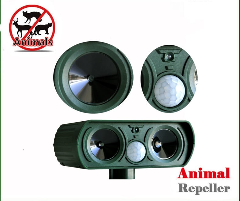 Repelente Ultrasonido de Animales Solar