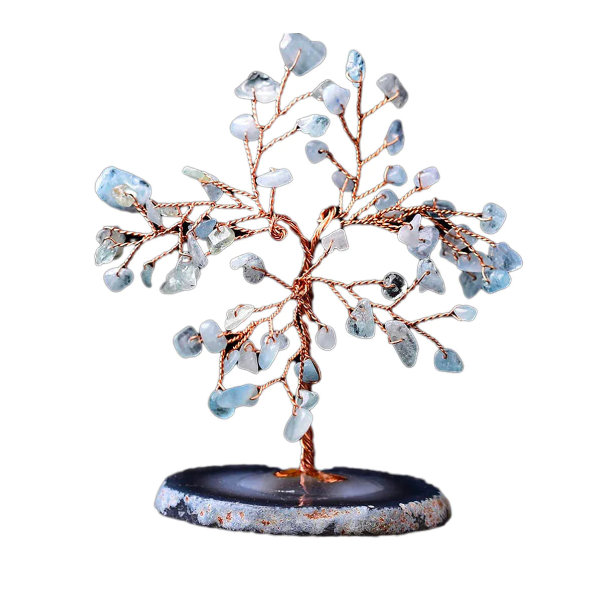 Escultura de Escritorio del Árbol de la Vida de Cristales