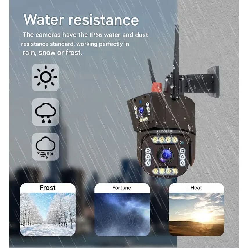 CÁMARA DUALGUARD – Cámara de seguridad inalámbrica 4K con panel solar y visión panorámica de 360°