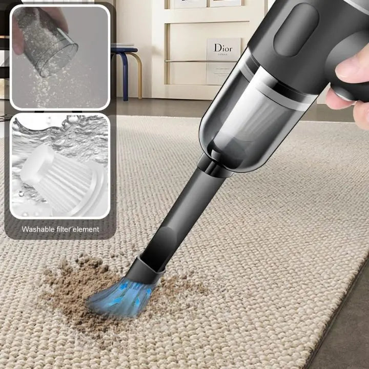 Aspiradora Mini Inalámbrica 3 en 1 – Aspirar, Soplado y Cepillado en uno