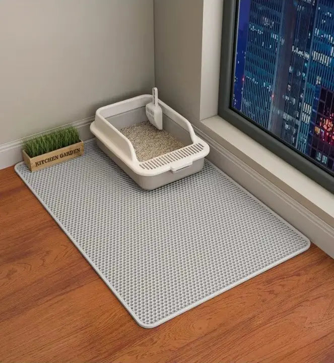 Kalsten | Alfombrilla para arena de gato – ¡Mantén tus pisos limpios y sin arena!