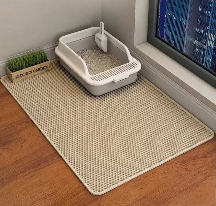 Kalsten | Alfombrilla para arena de gato – ¡Mantén tus pisos limpios y sin arena!
