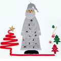 Calendario de Adviento de Fieltro de Santa con 24 Bolsillos para Niños - Decoración Colorida para las Fiestas