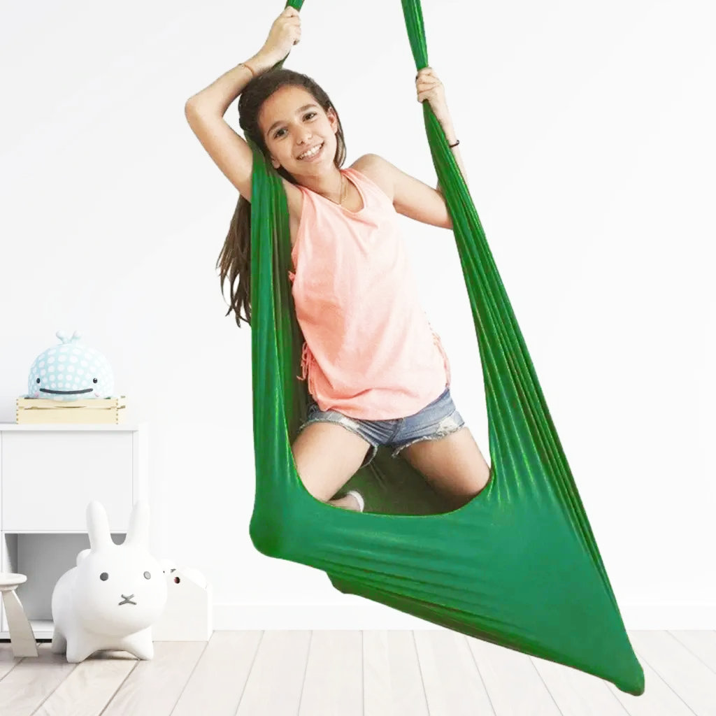 Hamaca terapéutica sensorial para niños – Hamaca interior relajante para enfoque y relajación