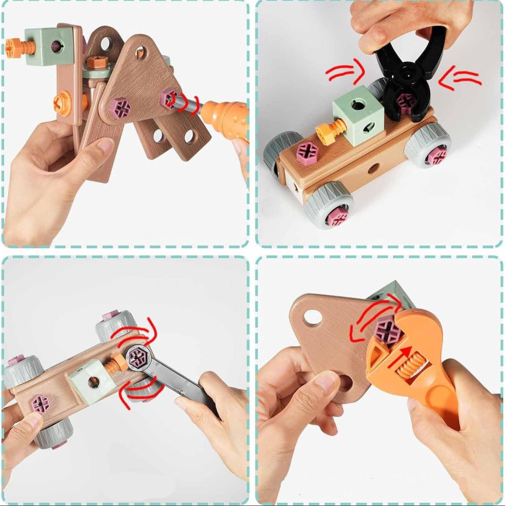 Juego de Herramientas Creativas para Niños – Construir y Aprender de Forma Segura