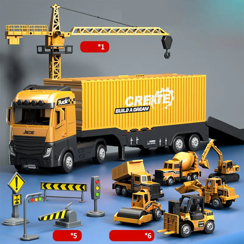 Conjunto de Grúa Tommy - Juguete Creativo para Niños