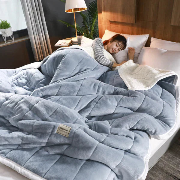 Manta de Felpa Celestial – Calidez y Comodidad – hermoso diseño acolchado – universal y elegante – ideal para abrazar y añadir encanto a tu hogar