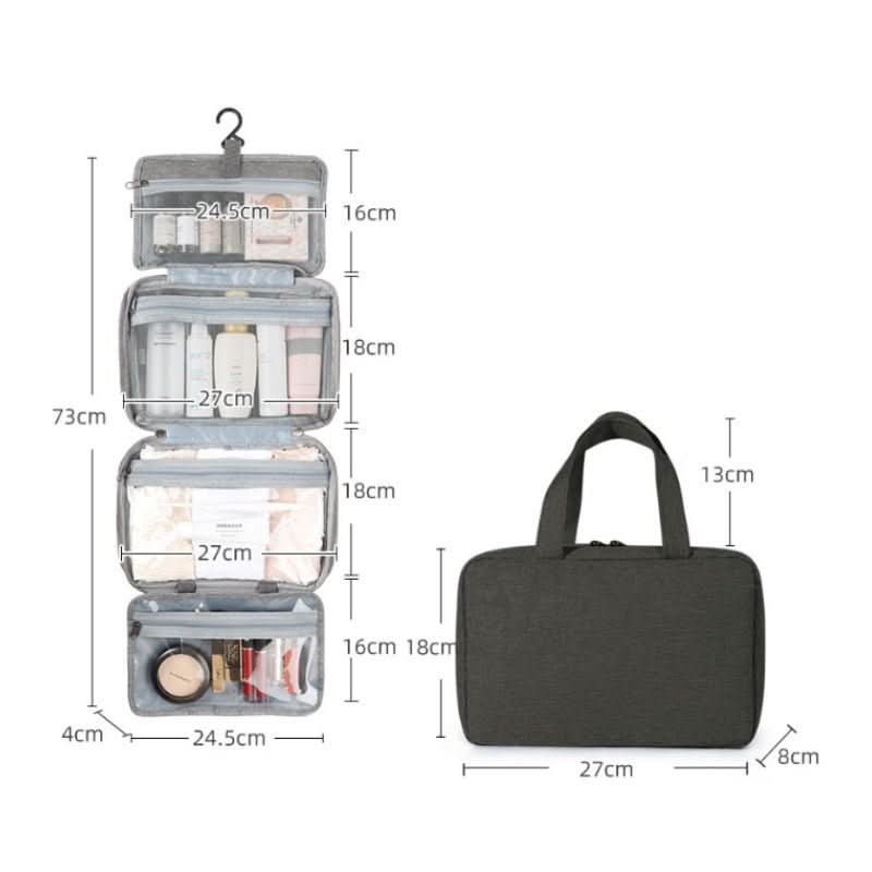 TRAVELTIDY – Organisateur de cosmétiques compact avec 4 compartiments