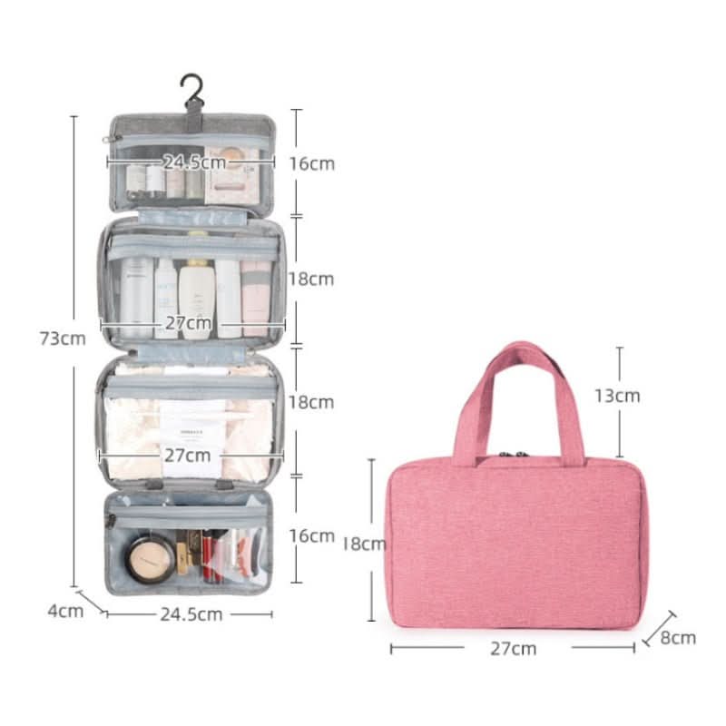 TRAVELTIDY – Organisateur de cosmétiques compact avec 4 compartiments