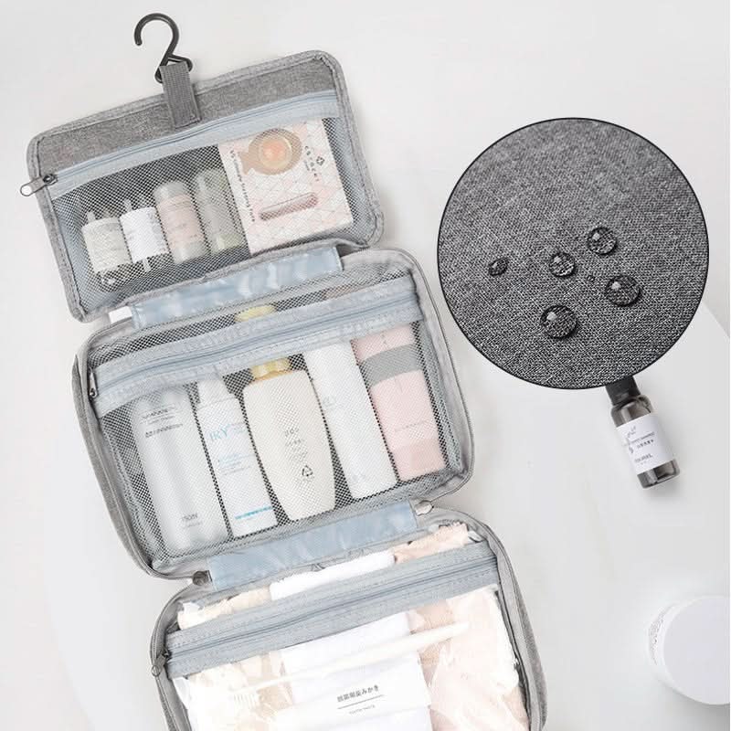 TRAVELTIDY – Organisateur de cosmétiques compact avec 4 compartiments