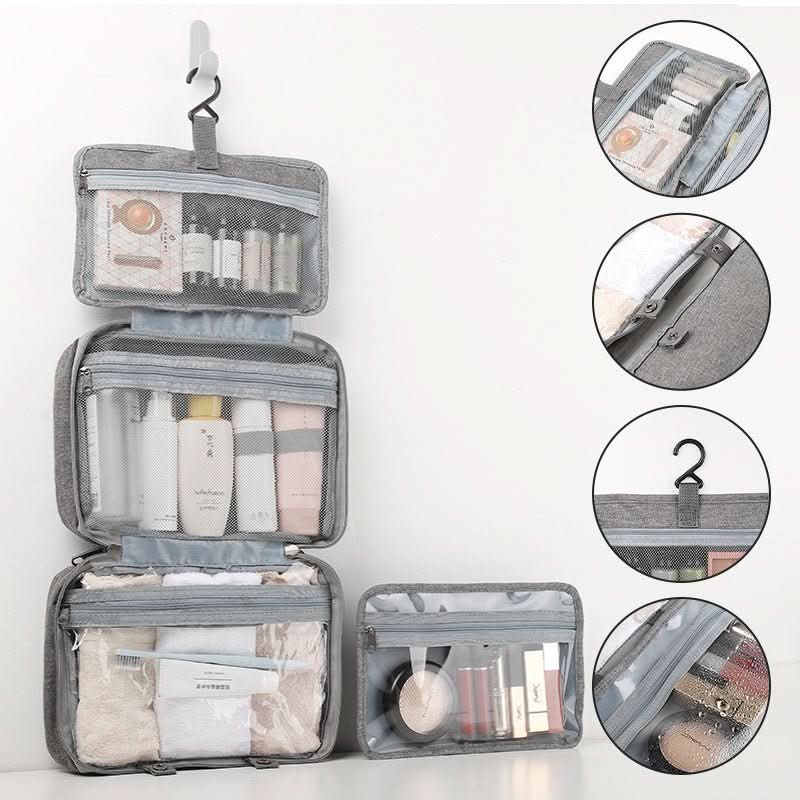 TRAVELTIDY – Organisateur de cosmétiques compact avec 4 compartiments