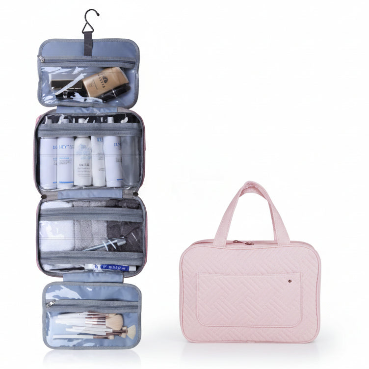 TRAVELTIDY – Organisateur de cosmétiques compact avec 4 compartiments