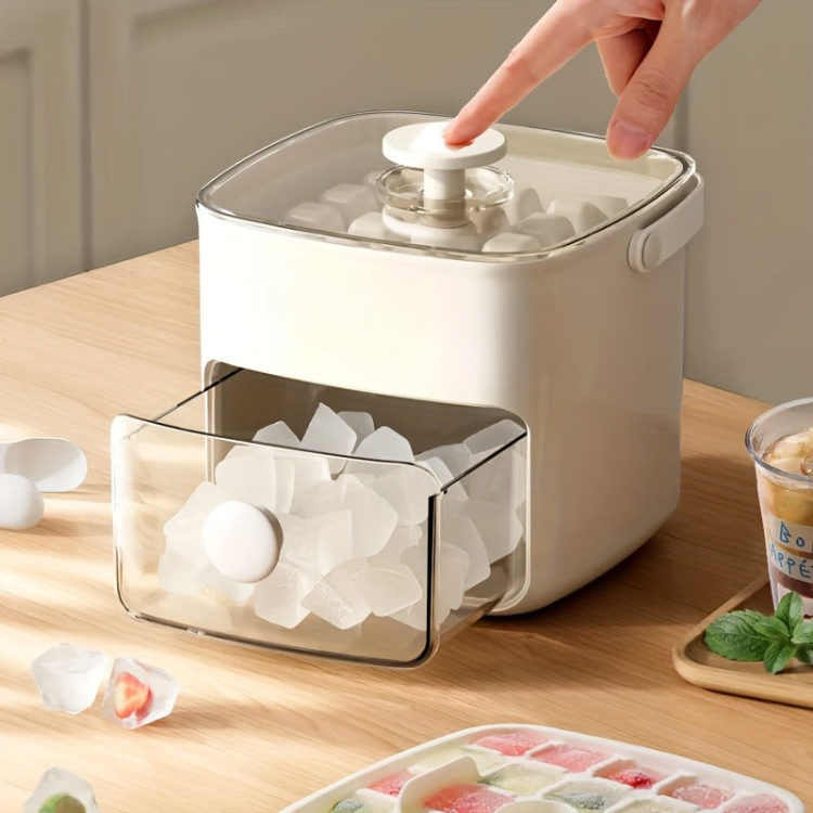 Máquina de hielo compacta – función de producción rápida para usuarios domésticos y de oficina – ideal para una bebida elegante y refrescante en pocos minutos