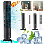 Ventilador de torre compacto – diseño moderno sin aspas para seguridad y funcionamiento silencioso – ideal para un toque de frescura estiloso y moderno en tu interior