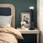 Ventilador de torre compacto – diseño moderno sin aspas para seguridad y funcionamiento silencioso – ideal para un toque de frescura estiloso y moderno en tu interior