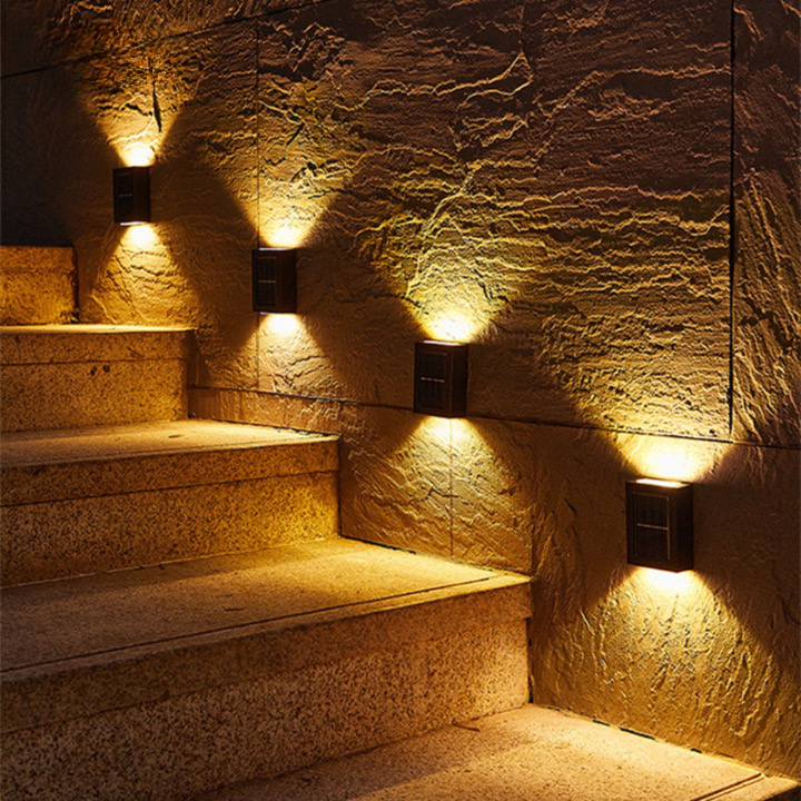 Lámparas de pared LED solares | Iluminación inalámbrica exterior para jardín y terraza