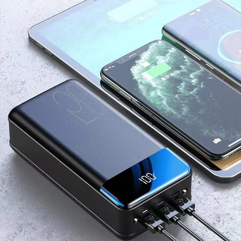 Batería portátil de 100 000 mAh con carga rápida - Solución de energía portátil para viajes y emergencias