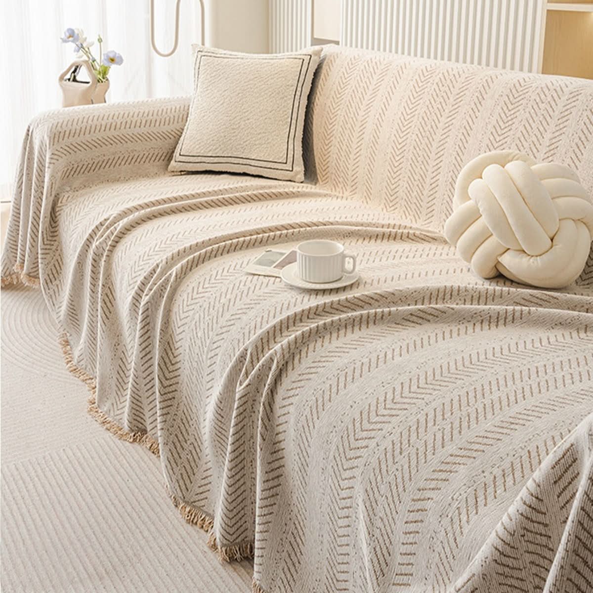 SNUGGLETEXTILE – Funda de sofá resistente a rasguños y lavable de chenilla