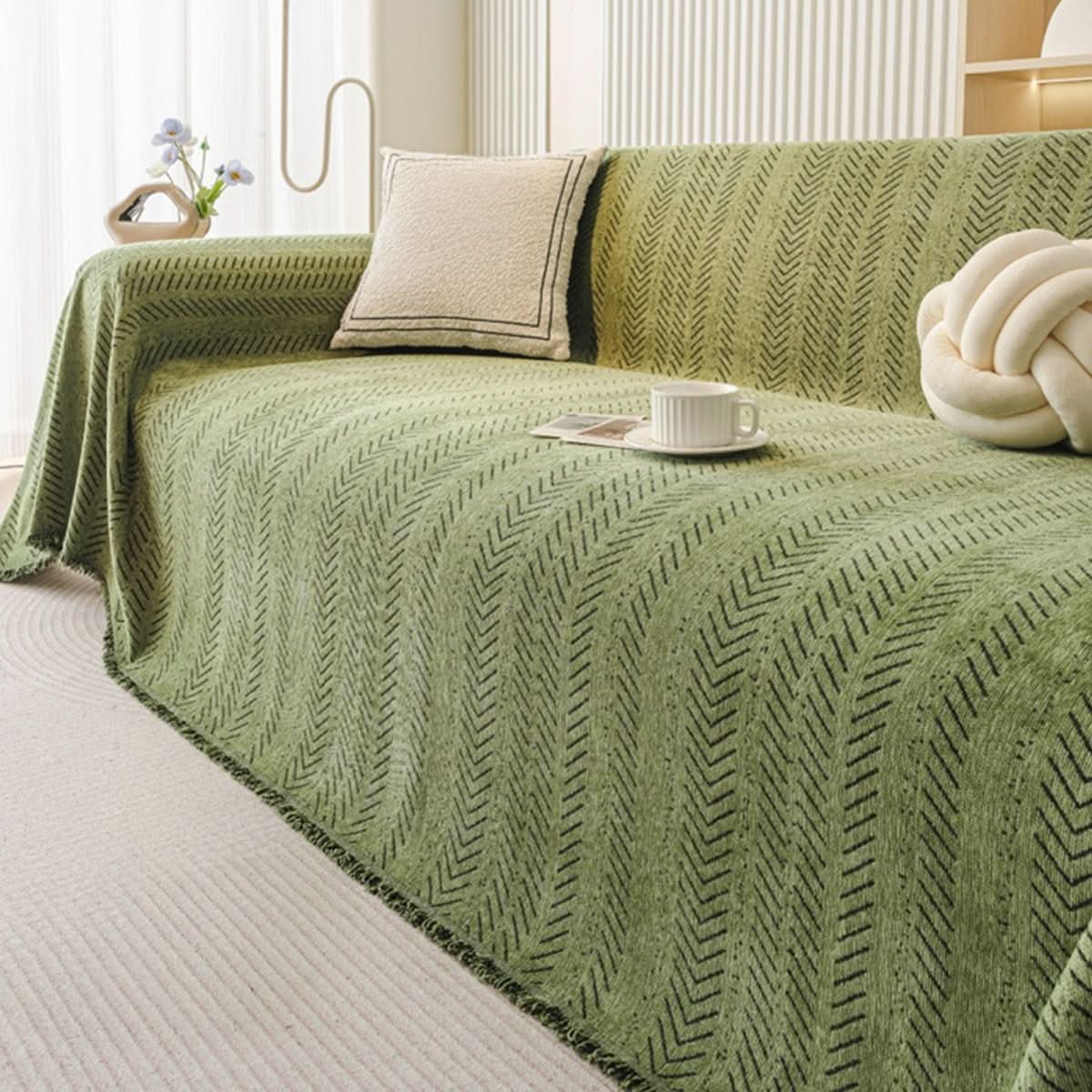 SNUGGLETEXTILE – Funda de sofá resistente a rasguños y lavable de chenilla