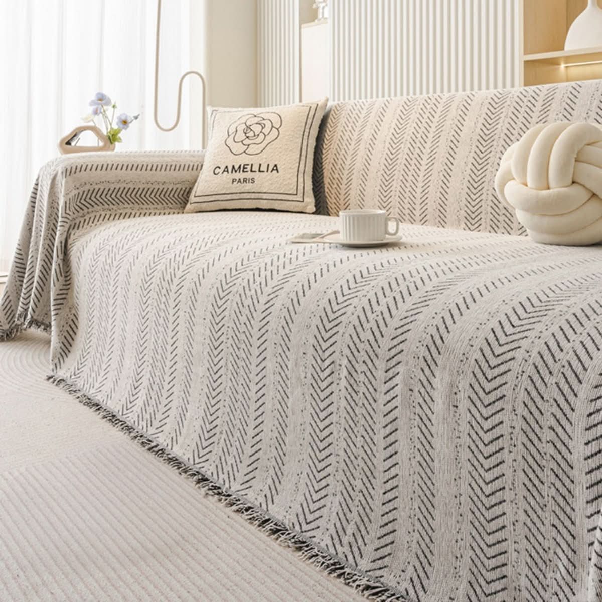 SNUGGLETEXTILE – Funda de sofá resistente a rasguños y lavable de chenilla