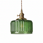 Lámpara Colgante de Cristal Vintage con Altura Ajustable – Lámpara Elegante para el Salón y Candelabro para Interiores