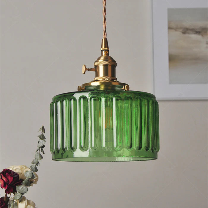 Lámpara Colgante de Cristal Vintage con Altura Ajustable – Lámpara Elegante para el Salón y Candelabro para Interiores