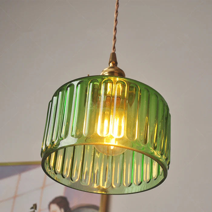 Lámpara Colgante de Cristal Vintage con Altura Ajustable – Lámpara Elegante para el Salón y Candelabro para Interiores