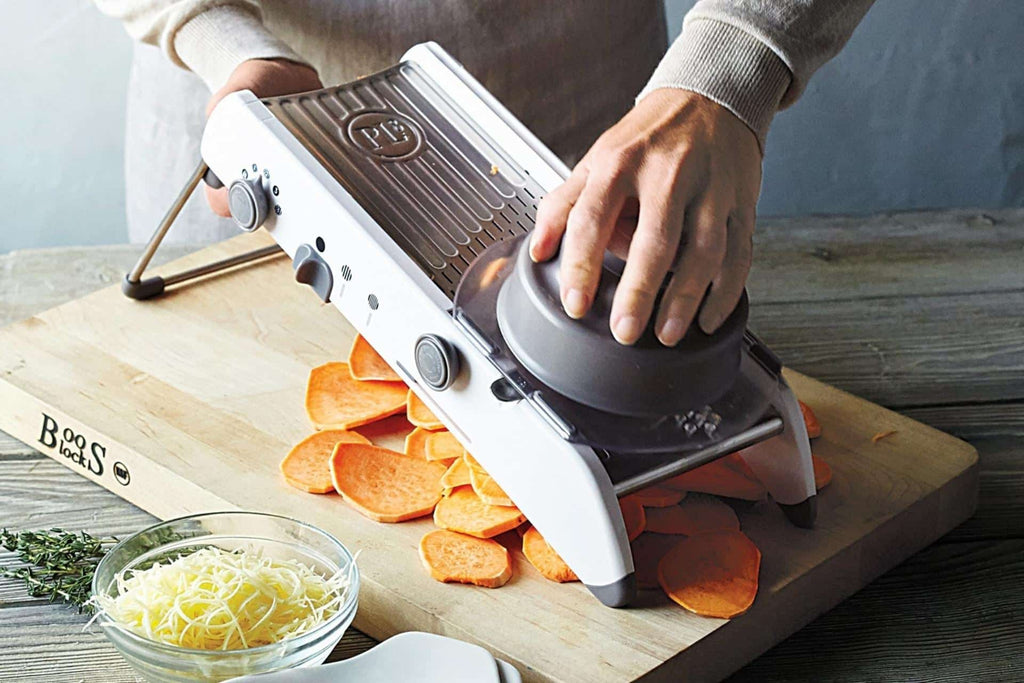 ProSlice Mandolina Cortadora de Verduras – Cuchillas de Acero Inoxidable Ajustables para Corte Preciso