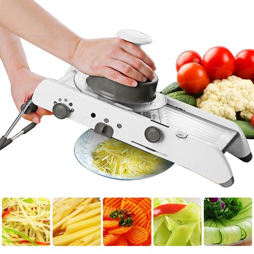 ProSlice Mandolina Cortadora de Verduras – Cuchillas de Acero Inoxidable Ajustables para Corte Preciso